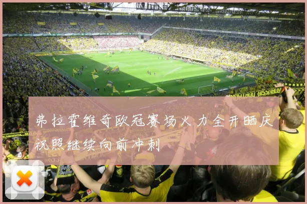 弗拉霍维奇欧冠赛场火力全开晒庆祝照继续向前冲刺